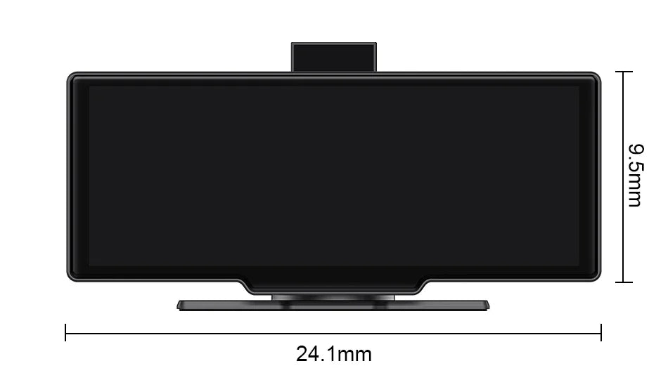 10.26'' Dash Cam 4K Car Mirror Video Player Wireless Carplay Android Auto GPS Car Monitor Multimedia Rearview Camera Dashboard - Evallys.com