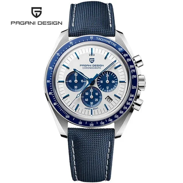 PAGANI DESIGN V4 New Quartz Men's Automatic Date Speed Chronograph Sapphire Mirror Sport Waterproof Watch All Steel VK63 Watches - Evallys.com