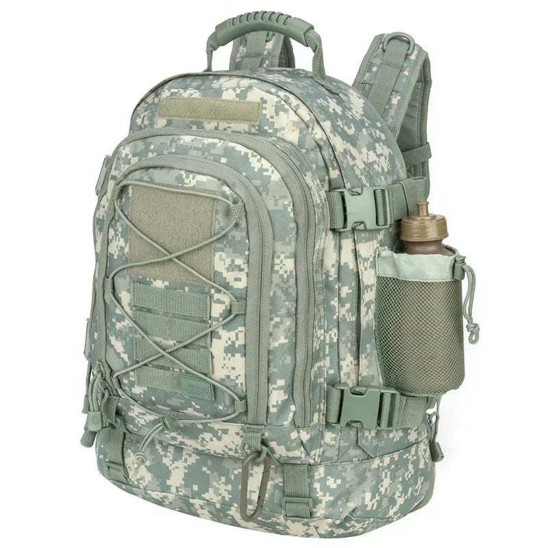 LQARMY 60L Military Tactical Backpack Army Molle Assault Rucksack Outdoor Travel Hiking Rucksacks Camping Hunting mochila hombre - Evallys.com