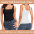 Women’s Tummy Control Shapewear Tank – Slimming Square Neck Camisole - Evallys.com