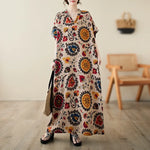 Bohemian Summer Maxi Dress – Vintage Loose Beach Streetwear - Evallys.com