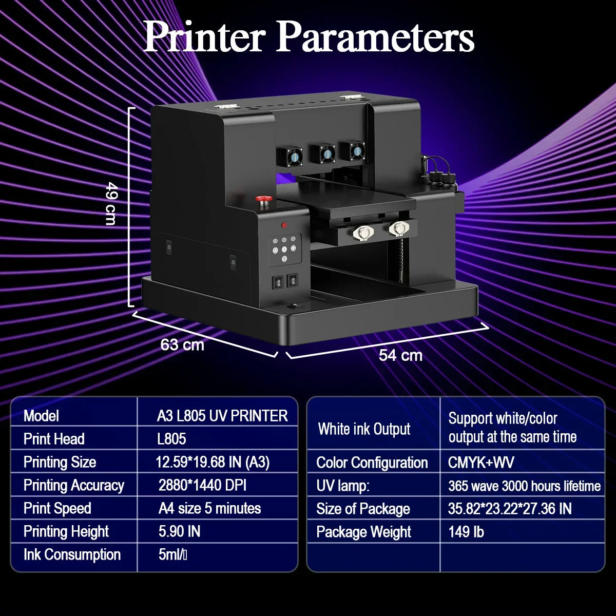 A3 UV DTF Printer/A3 XP600 DTF Printer/A4 L805 DTF Printer Printing Machine For T-shirt For Metal Wooden Direct Transfer Printer - Evallys.com