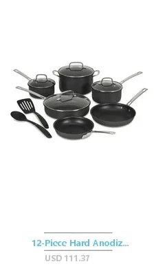 Rametto Professional Grade 8-Piece Cookware Set Anodized Aluminum Enamel Cast Iron Stainless Steel Oven Safe Dishwasher Safe - Evallys.com