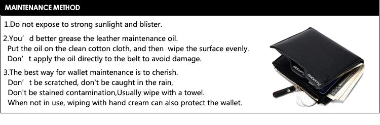 RFID Theft Protect Coin Bag zipper men wallets famous brand mens wallet male money purses Wallets New Design Top Men Wallet - Evallys.com