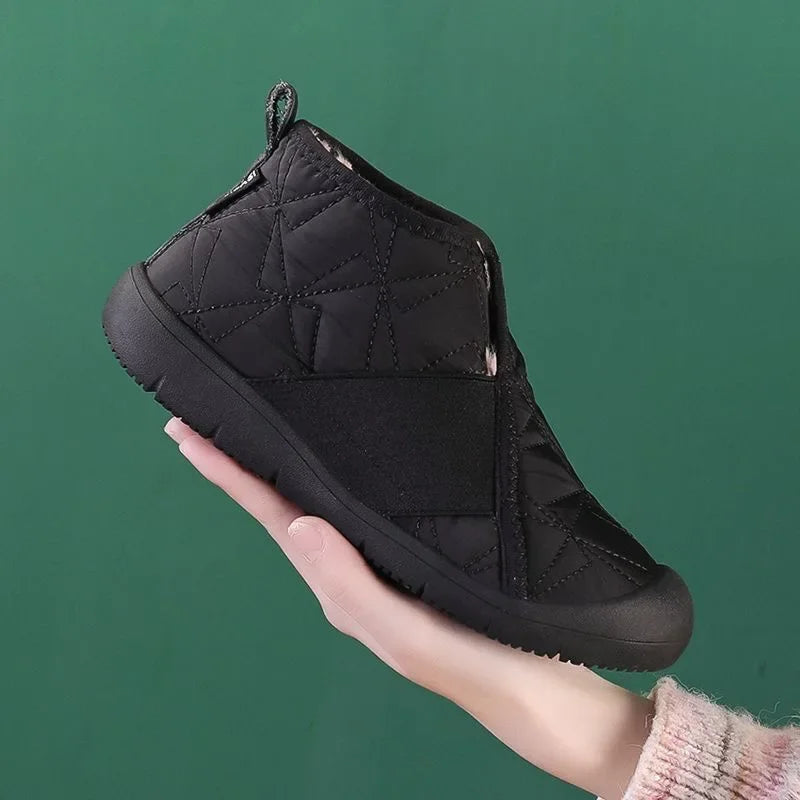 Simple Women Cotton Shoes Plush Warm Womens Snow Boots Lightweight Comfortable Women Casual Shoes in Winter Botines Para Mujeres - Evallys.com