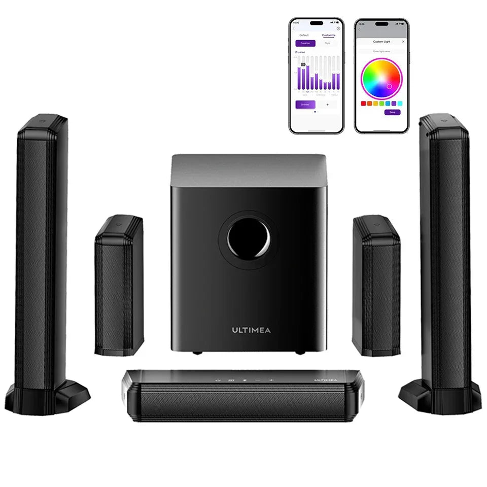 ULTIMEA 7.1 Surround Sound Bar with 2 Surround Speakers & 6.5
