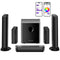 ULTIMEA 7.1 Surround Sound Bar with 2 Surround Speakers & 6.5" Subwoofer, Surround Sound System for TV with RGB, APP Control - Evallys.com