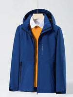 Spring Autumn Casual Jacket Men/Women Outdoor Waterproof and Windproof Hooded Windbreaker Coats - Evallys.com
