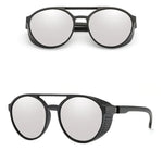 Men Fashion Round punk Sunglasses Women/Men 2022 Vintage Round Sun Glasses High Quality Brand Designer Sunglass de sol UV400 - Evallys.com