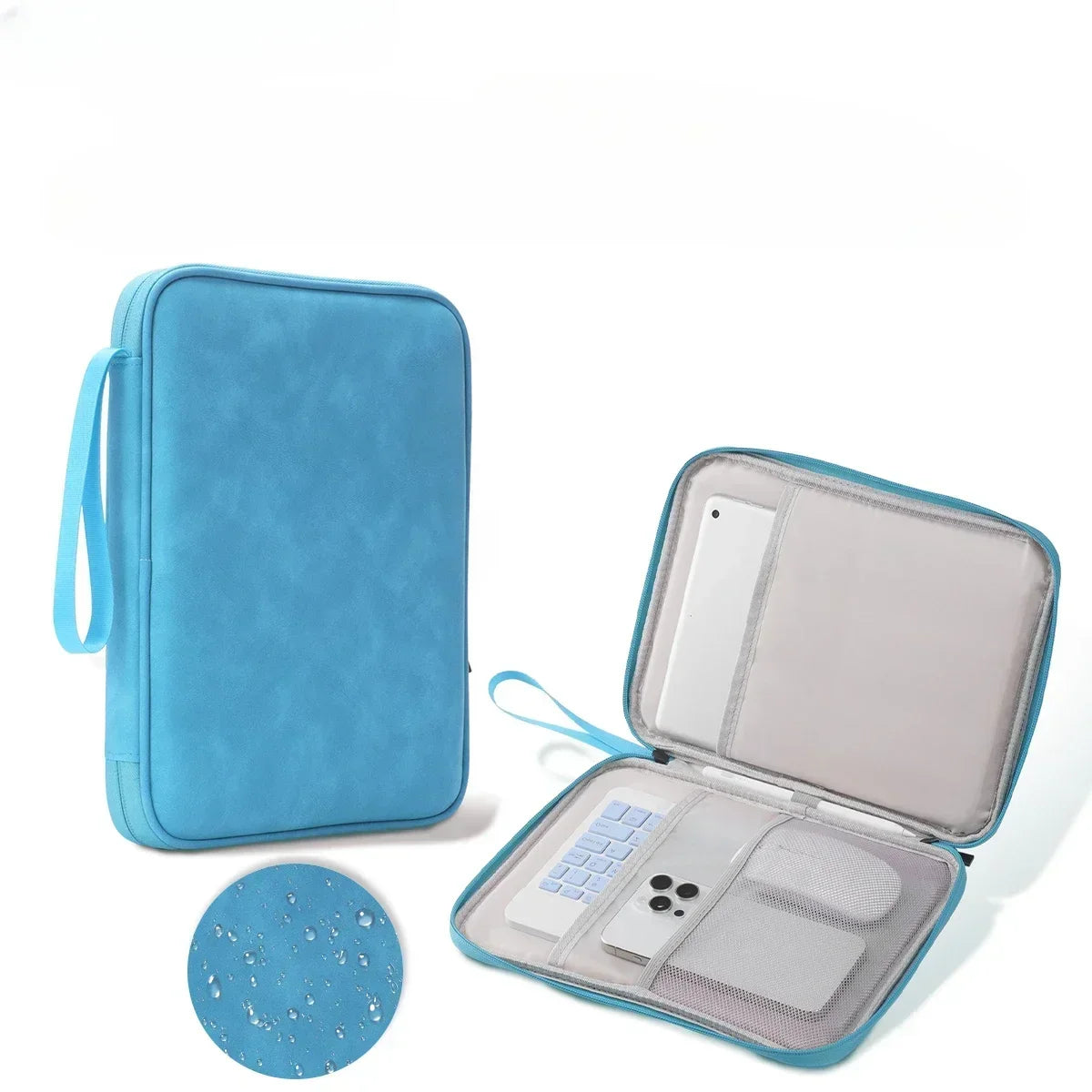 Tablet Sleeve Bag for iPad Pro 12.9 11 inch iPad 10th Air 5 4 3 10.9 10.2 inch 9th 8th 7th Generation Waterproof Zipper Pouch - Evallys.com