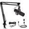 XLR/USB Dynamic Microphone Kit, PC Microphone for Streaming, Podcasting, Gaming, RGB, Mute and Noise Cancelling Function, Volume - Evallys.com
