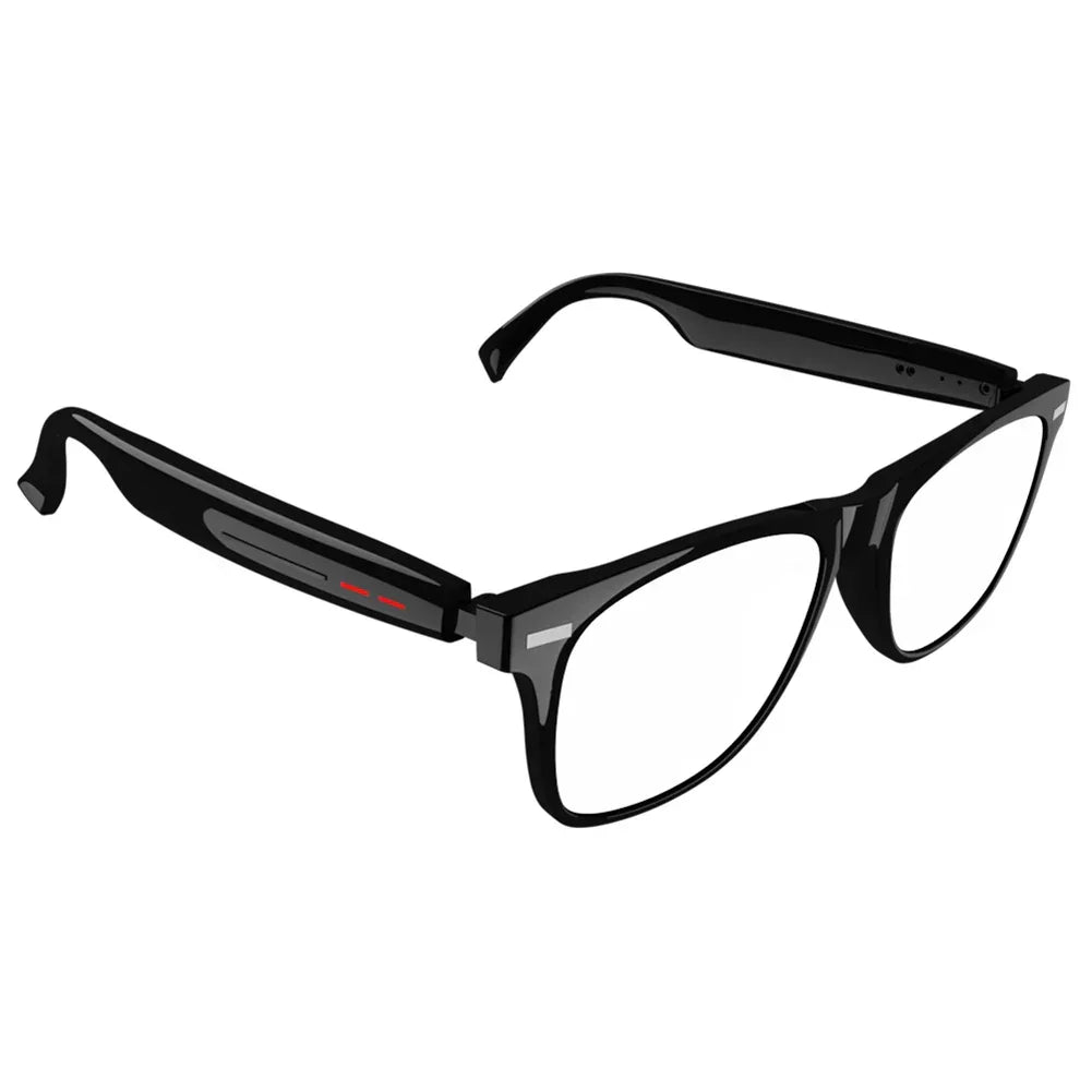 Smart Glasses Remote Shooting Outdoor Sport Glasses with Camera Open Ear Sound Mic & Speakers Wearable Eyeglass for Men & Woman - Evallys.com