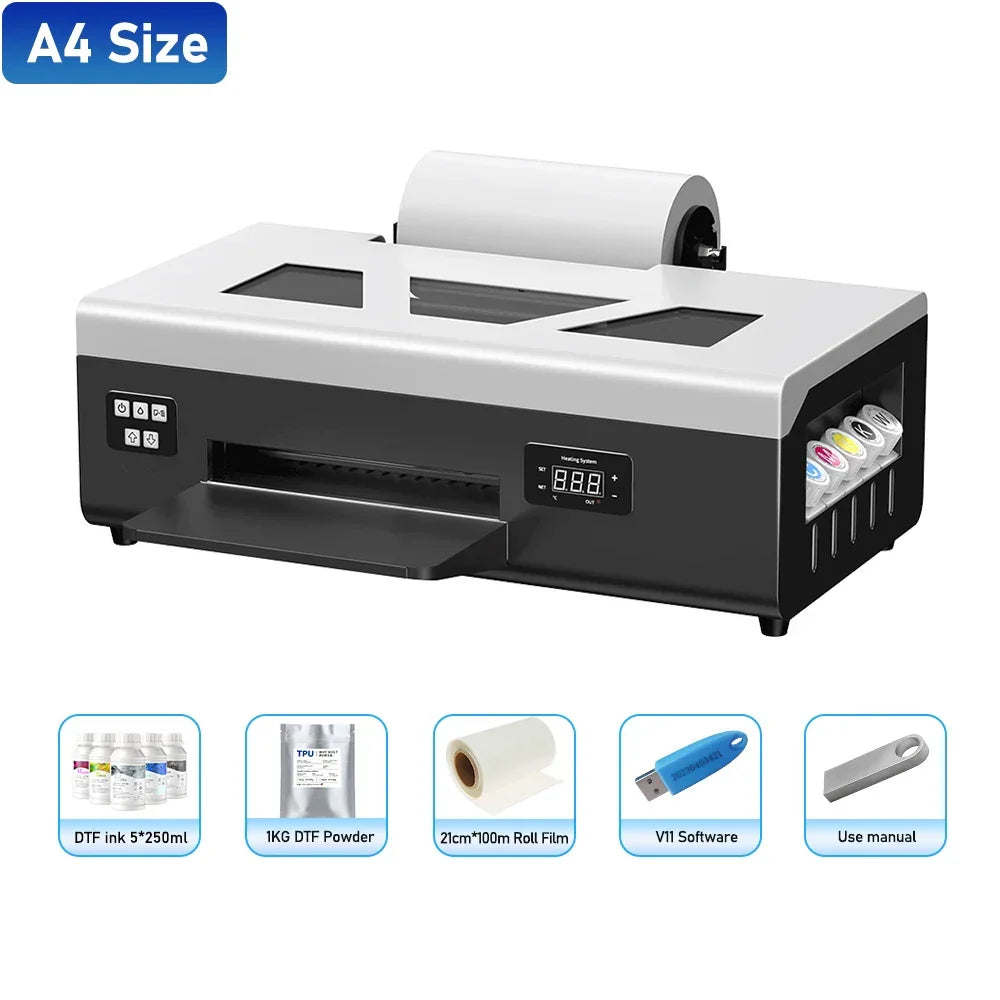 A3 UV DTF Printer/A3 XP600 DTF Printer/A4 L805 DTF Printer Printing Machine For T-shirt For Metal Wooden Direct Transfer Printer - Evallys.com