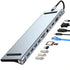 11 in 1 USB C Docking Station 1* USB 3.0 3*USB2.0 USB C Hub Triple Display Multiport Adapter for Dell/Surface/HP/Lenovo Laptops - Evallys.com