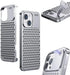 Aromatherapy Phone Case Anti-Scratch Protective Cover Aviation Metal Cooling Simple Shell For iPhone 14 Plus 13 12 15 Pro Max - Evallys.com