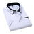 TFETTER Summer Business Shirt Men Short Sleeves Button Up Shirt Turn-down Collar Casual Shirts Mens Clothing Plus Size 5XL - Evallys.com