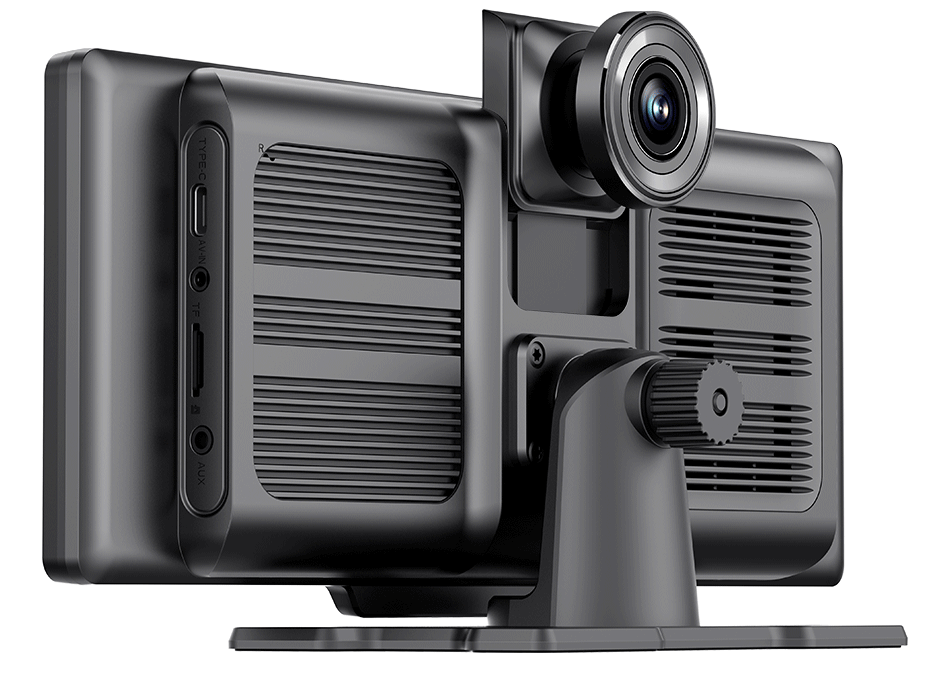 10.26'' Dash Cam 4K Car Mirror Video Player Wireless Carplay Android Auto GPS Car Monitor Multimedia Rearview Camera Dashboard - Evallys.com