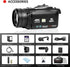 UHD 4k Video Camera Camcorder with 18X Digital Zoom,64MP Digital Camera Recorder,4.0-inch Rotating Touchscreen,64GB SD Card,Micr - Evallys.com