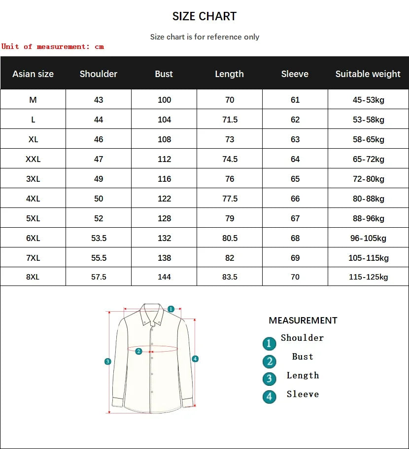 New Plus Size Men Solid Color Business Shirt Fashion Classic Basic Casual Slim White Long Sleeve Shirt Brand Clothes - Evallys.com