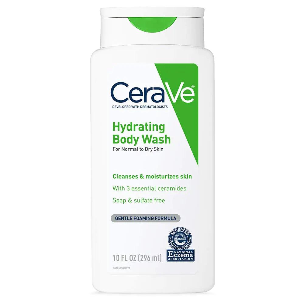 CeraVe Body Wash for Dry Skin | Moisturizing Body Wash with Hyaluronic Acid and Ceramides | Paraben, Sulfate & Fragrance Free | 10 Ounce - Evallys.com # #