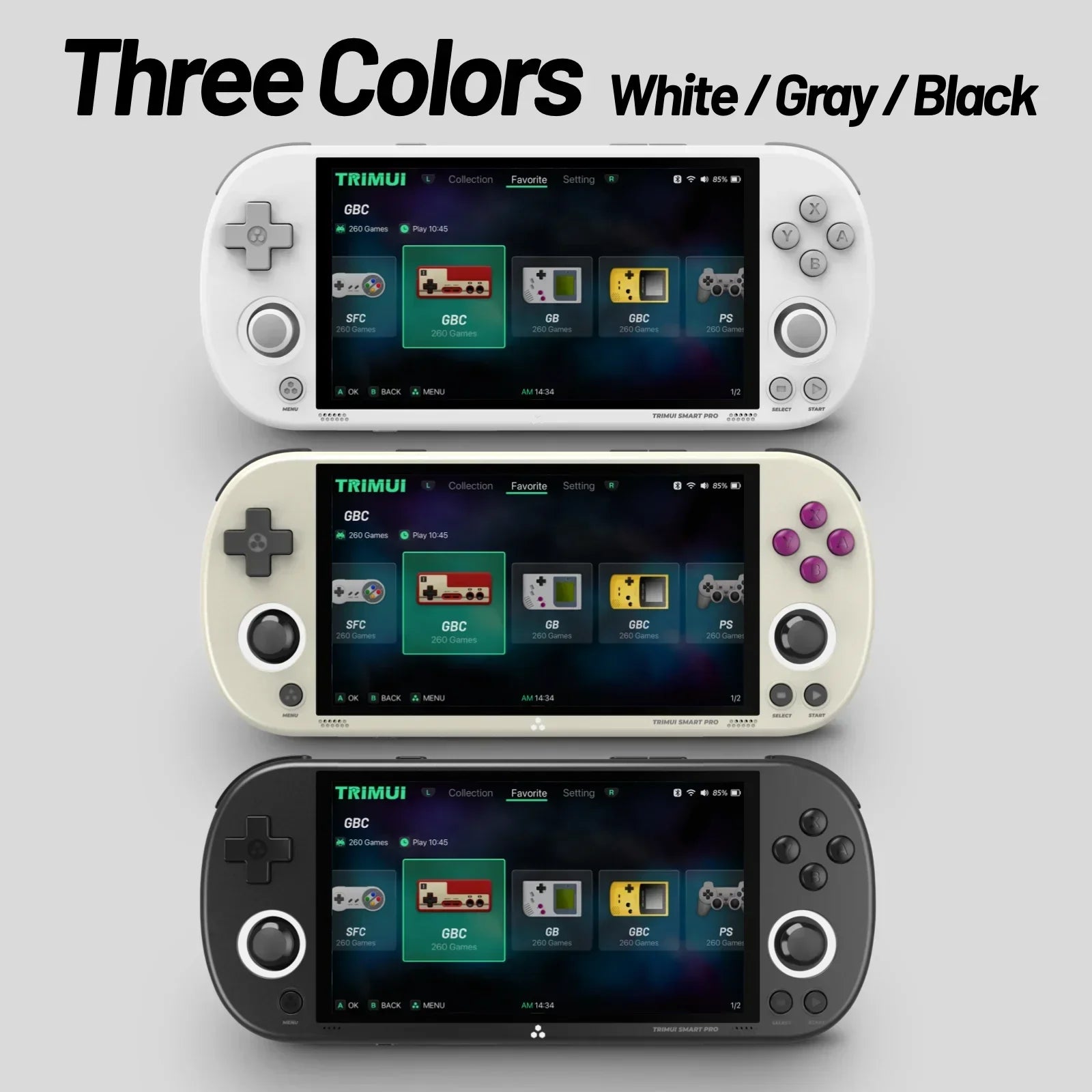 Trimui Smart Pro Handheld Game Console 4.96''IPS Screen Linux System Joystick RGB Lighting Smartpro Retro Video Game Player Gift - Evallys.com