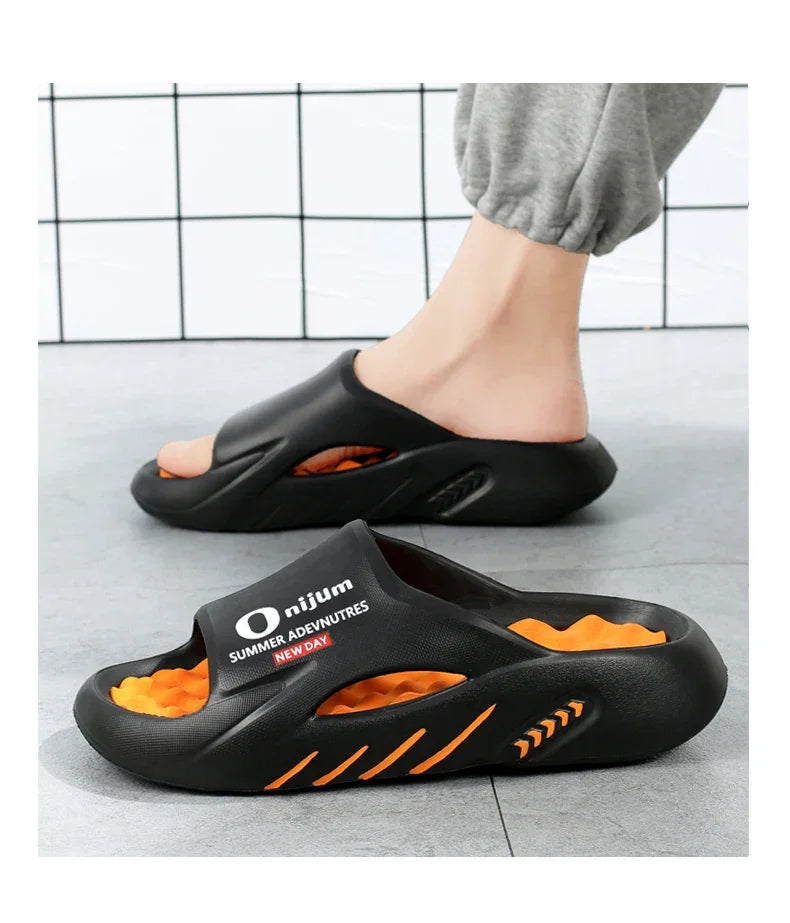 2024 Men’s Massage Slippers – Comfortable EVA Slides for Indoor & Outdoor - Evallys.com