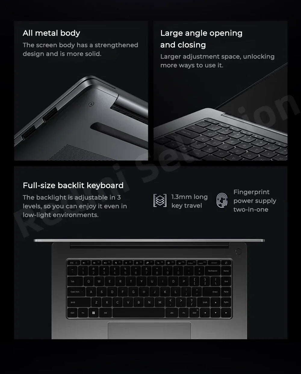 Xiaomi laptop RedmiBook Pro 16 2024 Core Ultra 5-125H/Ultra 7-155H ARC Graphics 32GB DDR5 1TB SSD 16-inch 3.1K 165hz Screen Pc - Evallys.com
