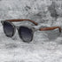 Sunglasses for Men Women's Trendy Retro Wood Grain Polarized UV Protection Eyewear Cycling Outdoor Street Photography - Evallys.com