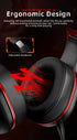 Kofire UG-05 Gaming Headphones 2.4G BT5.0 Wireless Headset With Mic RBG Light Vibration Bluetooth Earphone For PS4 PS5 PC Switch - Evallys.com