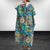 Boho Floral Maxi Dress – Cotton Linen V-Neck Summer Beach Wear - Evallys.com