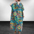 Boho Floral Maxi Dress – Cotton Linen V-Neck Summer Beach Wear - Evallys.com