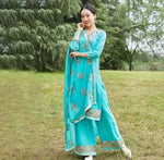 India Pakistan Punjabi Suit Set – Kurta, Dupatta & Pants for Women - Evallys.com