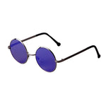Steampunk Small Round Sunglasses Men 2022 Brand Vintage Metal Mirror Film Women Sun Glasses Cool Circle Shade Eyewear Male UV400 - Evallys.com