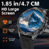 LaNikar New Military Smart Watches for Men 1.85”HD Rugged Smart Watch 710mAh Battery 100+ Sports Modes Heart Rate Sleep Monitor - Evallys.com