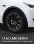 Tesla Model Y 20 Inch Rim Wheel Hub Protection Patch Protectors ABS Wheel Guard Covers Accessories Auto Exterior 2019-2024 - Evallys.com # #