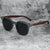 Sunglasses for Men Women's Trendy Retro Wood Grain Polarized UV Protection Eyewear Cycling Outdoor Street Photography - Evallys.com