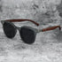 Sunglasses for Men Women's Trendy Retro Wood Grain Polarized UV Protection Eyewear Cycling Outdoor Street Photography - Evallys.com