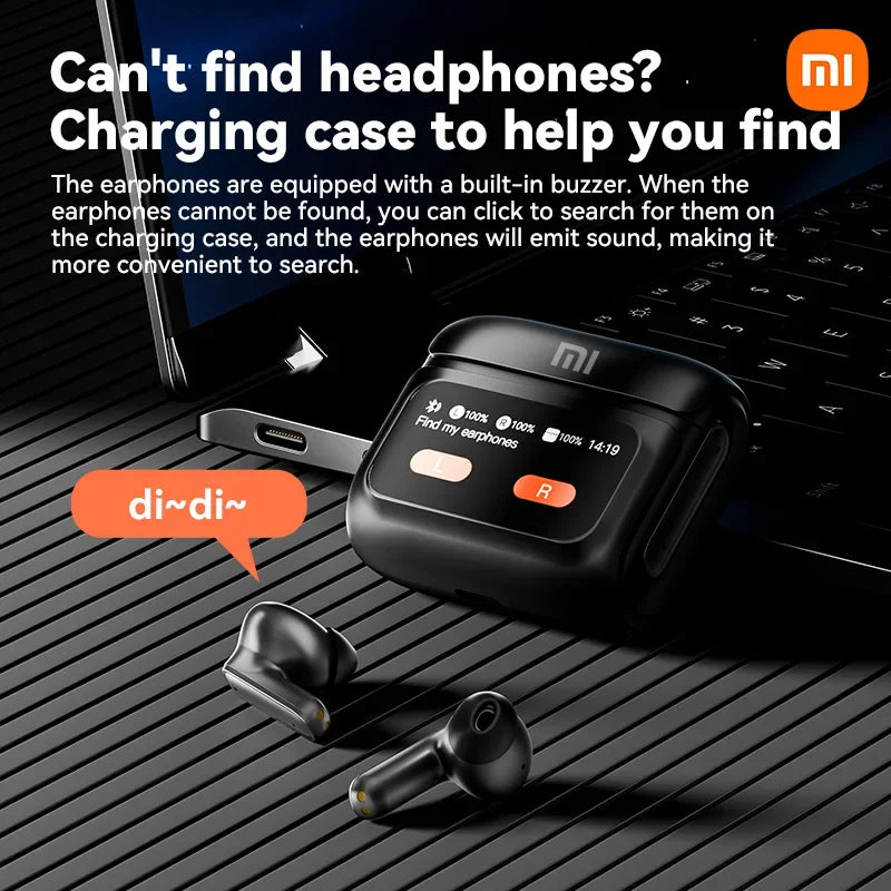 Xiaomi ANC Wireless Earbuds Bluetooth Earphone Touch Screen airpods Control Active Noise Reduction In Ear Headphone Bulit in Mic - Evallys.com