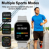 Smart watch, wireless calling/dial, multi-Sport mode, calling reminder and rejection, SMS reminder, for iPhone/Andriod - Evallys.com