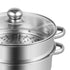 26CM 5 Tier Stainless Steel Steam Cooker Steamer Food Vegetable Pot Kitchen