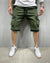 Mens Summer Cargo Shorts Cotton Workout Fitness Shorts Breathable Jogger Training Gyms Bodybuilding Multi Pocket Yellow Shorts - Evallys.com