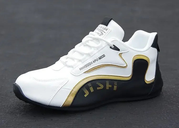 Men's PU Leather Waterproof Sneakers Casual Sports Shoes Men Lightweight Breathable Flat Non-slip Tenis Shoes Zapatillas Hombre - Evallys.com