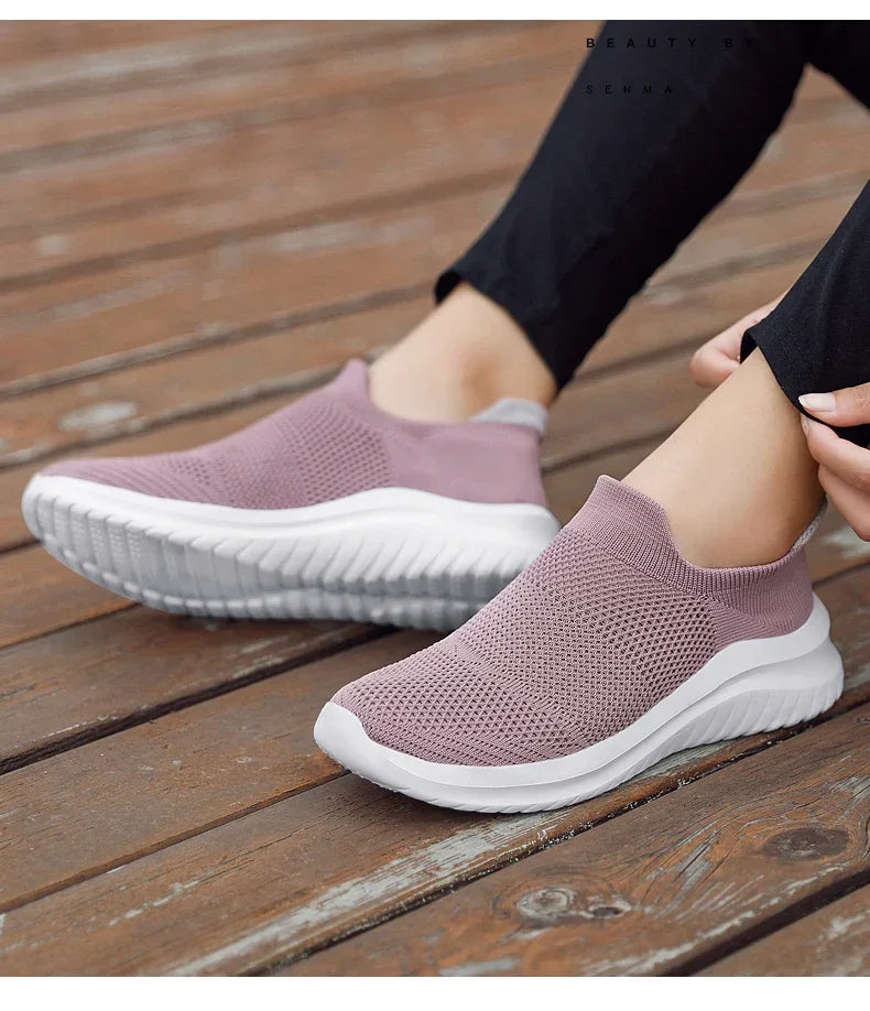 2023 Unisex High Canvas Sneakers – Durable White Slip-On Shoes - Evallys.com
