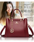 2024 Luxury Women Designer 3 Layers Shoulder Crossbody Sac Ladies Large Capacity Leather Handbags Shopper Brand Messenger Totes - Evallys.com
