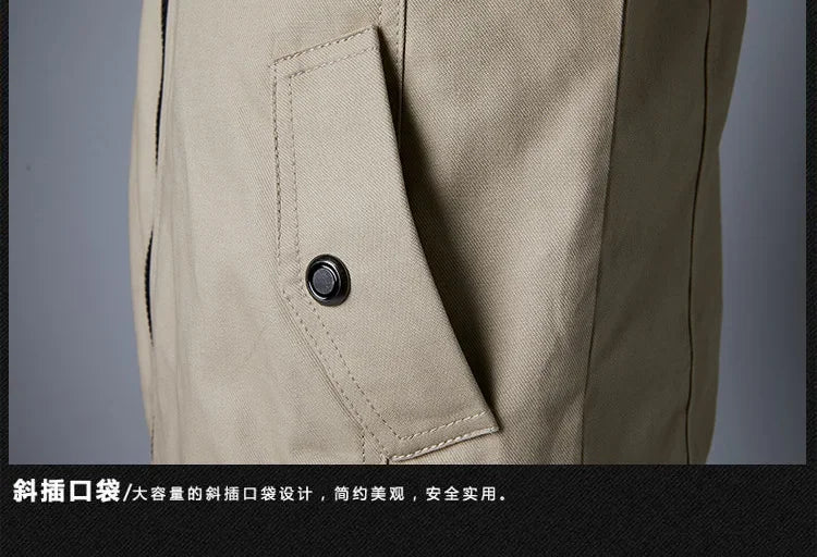 Autumn Winter Windbreaker Male Waterproof Field Jackets Hiking Camping Coat Casual Baseball Jacket Fishing Outerwear Man Clothes - Evallys.com