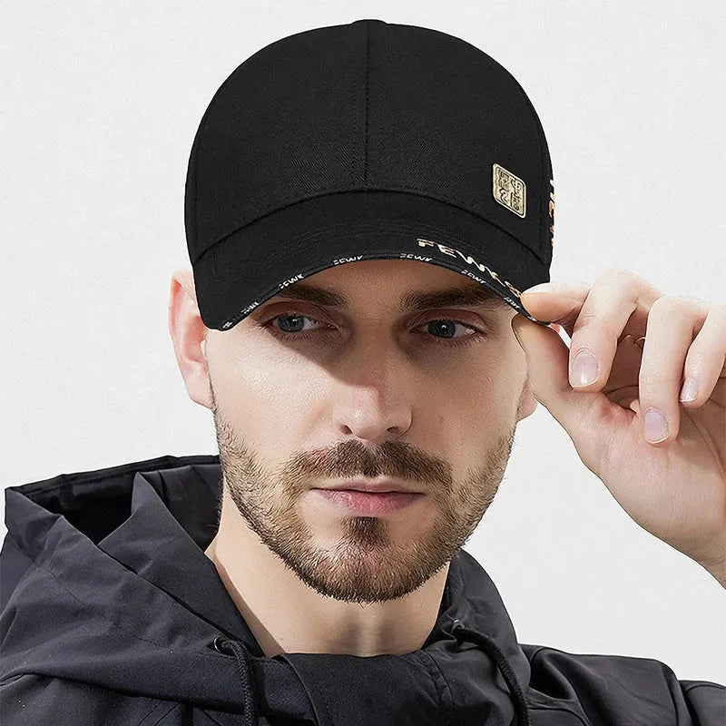 High Quality Chinese Style FEWK Letter Embroidery Cotton Adjustable Hard top Baseball Cap Sun Hat Trucker Caps Dad Hats - Evallys.com