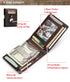 RFID Cowhide Leather Small Wallets AirTag high quality Man's Card Holders Short Wallets Money Clips Women - Evallys.com
