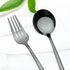 48pcs Black Gold Cutlery Set Knife Fork Coffee Spoon Dinnerware Stainless Steel Tableware Flatware Western Kitchen Silverware