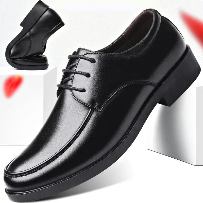 Mens Dress Shoes Men's Formal Original Leather Italian Skin Shoes for Men Elegant Casual Business Luxury Social Male Shoe - Evallys.com