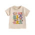 2024-04-05 Lioraitiin Summer Kids Girls Birthday T-Shirts Letter Print O-Neck Short Sleeve Birthday Shirts Casual Toddler Tops - Evallys.com